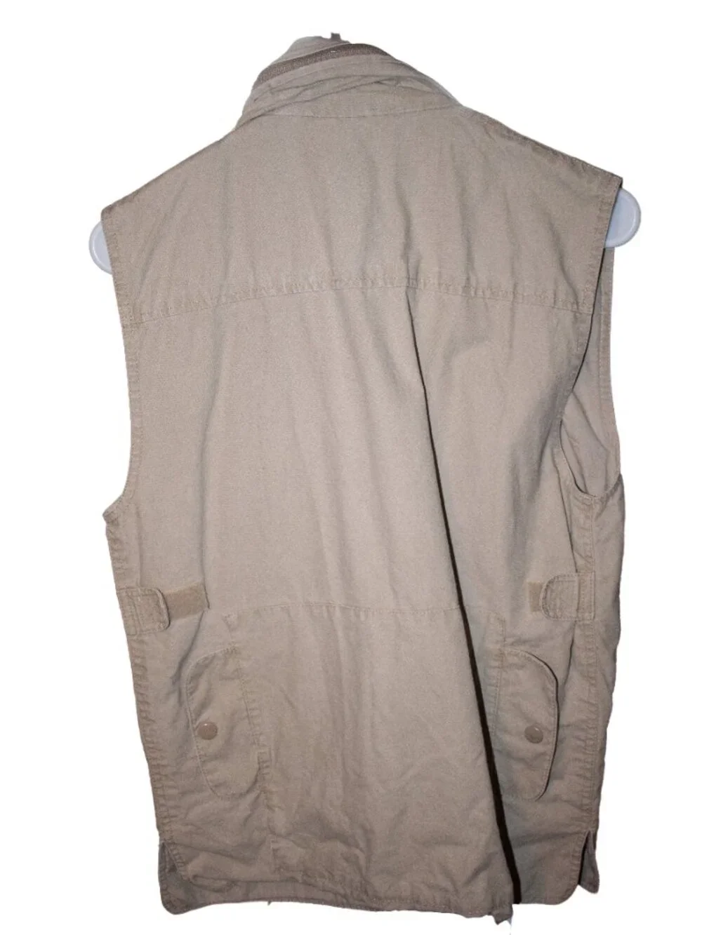Vtg Banana Republic Vest Mens Khaki Hooded Bush Hunting Safari Photo 1980s
